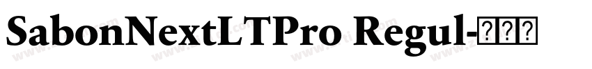 SabonNextLTPro Regul字体转换 SabonNextLTPro Regul字体转换